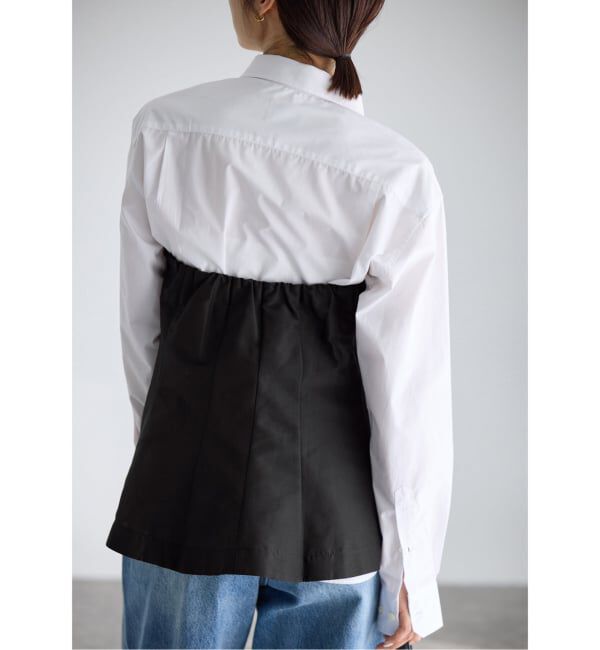 IENA「MA/RE/マレ ビスチェ STIFF SILK POLYFAILL」|シャツ・ブラウス|