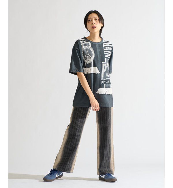 Paris Saint-Germain「【PSG / パリ・サン＝ジェルマン】 JP Vintage Scarf Printed uniform-lik」|Tシャツ・カットソー|