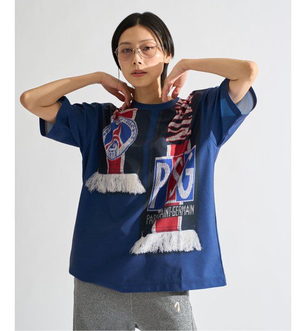 Paris Saint-Germain「【PSG / パリ・サン＝ジェルマン】 JP Vintage Scarf Printed uniform-lik」|Tシャツ・カットソー|