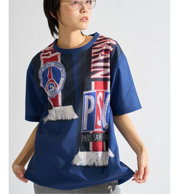 Paris Saint-Germain「【PSG / パリ・サン＝ジェルマン】 JP Vintage Scarf Printed uniform-lik」|Tシャツ・カットソー|