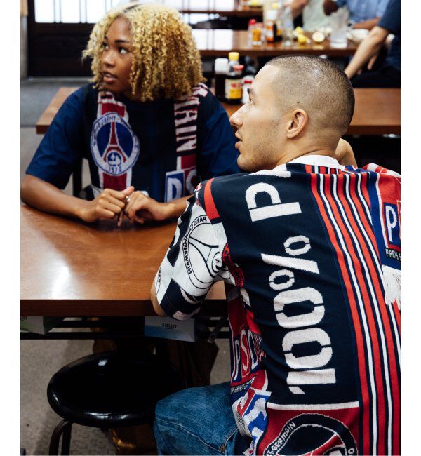 Paris Saint-Germain「【PSG / パリ・サン＝ジェルマン】 JP Vintage Scarf Printed uniform-lik」|Tシャツ・カットソー|