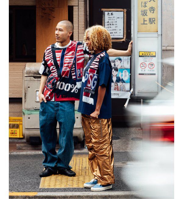 Paris Saint-Germain「【PSG / パリ・サン＝ジェルマン】 JP Vintage Scarf Printed uniform-lik」|Tシャツ・カットソー|