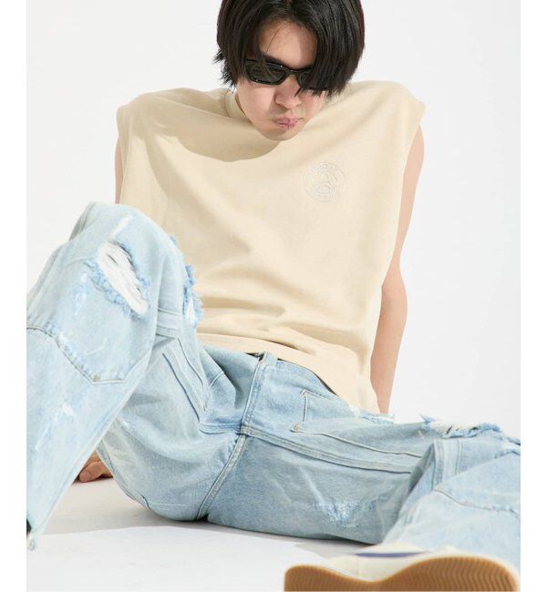 Paris Saint-Germain「《追加》【Paris Saint-Germain / パリ・サン＝ジェルマン】 JP METALLIC LOGO TANK」|Tシャツ・カットソー|ベージュ