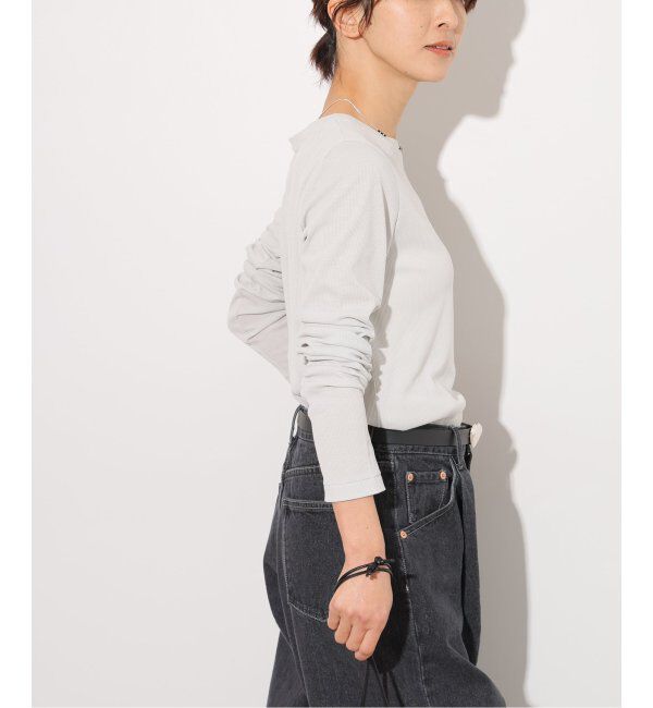 JOURNAL STANDARD relume「《追加4》ソフトテレコクルーネックロングTEE」|Tシャツ・カットソー|