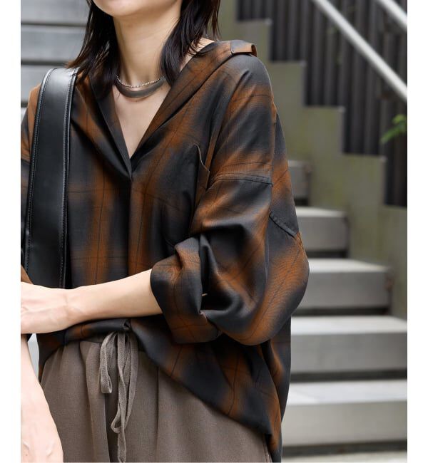 JOURNAL STANDARD「《追加3》スタンドプルオーバー」|シャツ・ブラウス|ブラウン