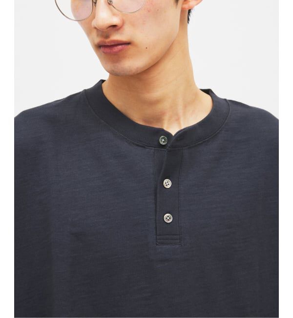 JOURNAL STANDARD「スラブ ヘンリー ネック 半袖 Tシャツ」|Tシャツ・カットソー|