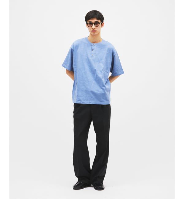 JOURNAL STANDARD「スラブ ヘンリー ネック 半袖 Tシャツ」|Tシャツ・カットソー|
