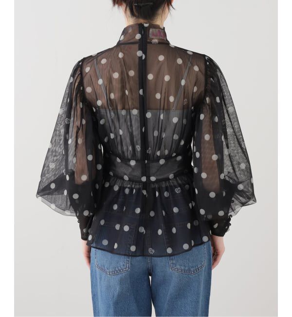 JOURNAL STANDARD「【VIVIANO / ヴィヴィアーノ】 A Pois Tulle Chemisette」|シャツ・ブラウス|