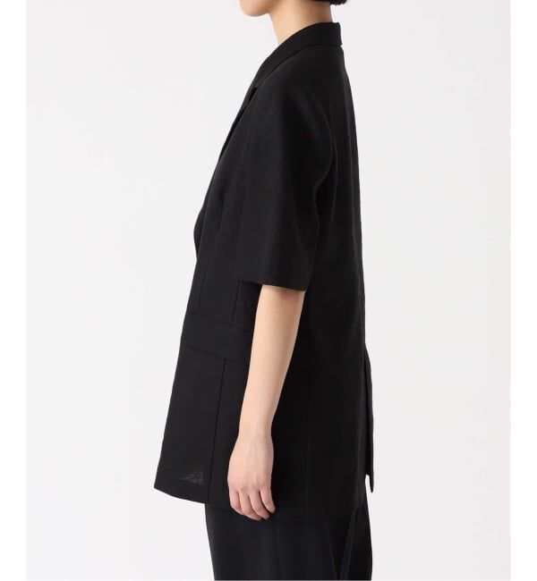 journal standard L'essage「《予約》リネンハーフスリーブジャケット」|テーラードジャケット|