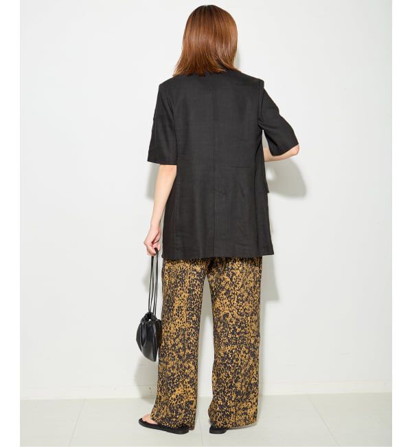 journal standard L'essage「《予約》リネンハーフスリーブジャケット」|テーラードジャケット|