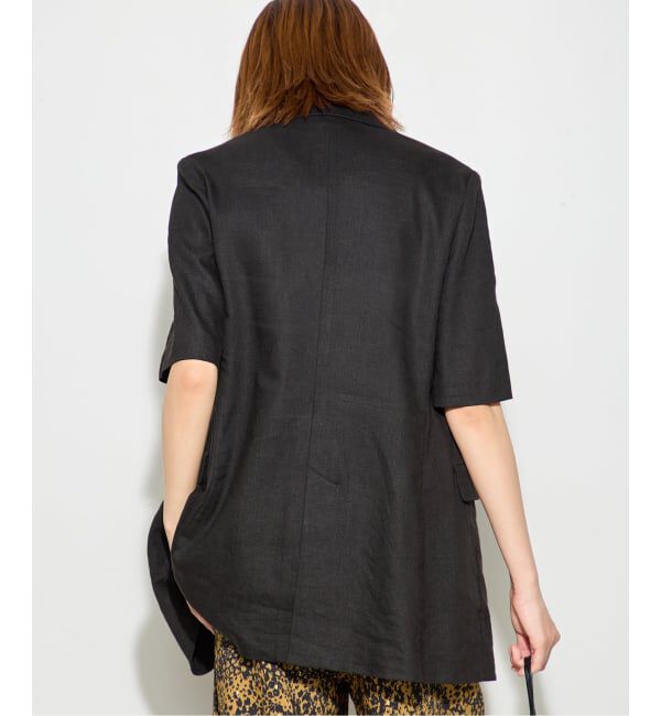 journal standard L'essage「《予約》リネンハーフスリーブジャケット」|テーラードジャケット|