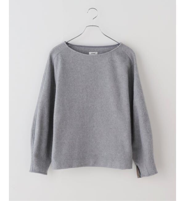 FRAMeWORK「SOWER/ソウワー BLAINE シルク混プルオーバー」|Tシャツ・カットソー|グレーB