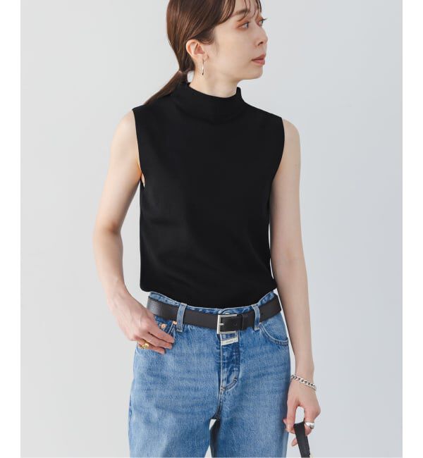 NOBLE「《追加予約》ボトルネックスリーブレスニット」|ニット・セーター|