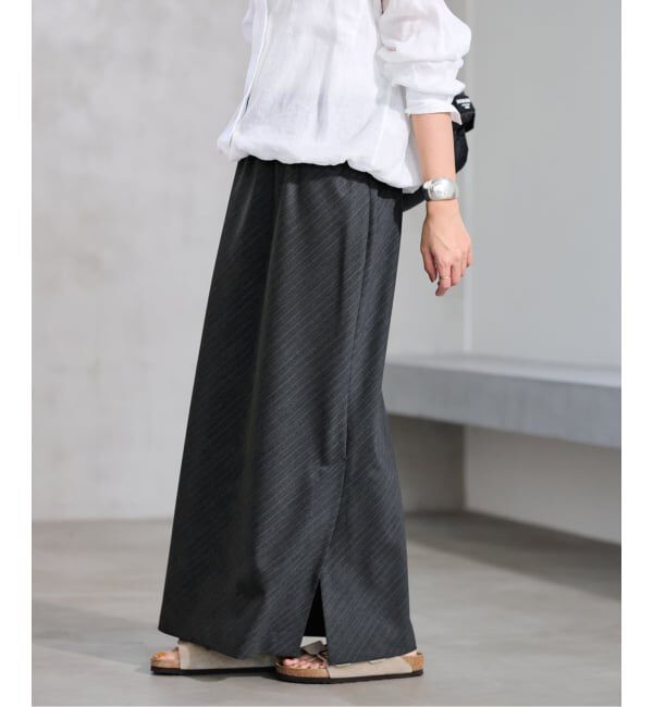 FRAMeWORK「TWストライプバイアススカート」|スカート|