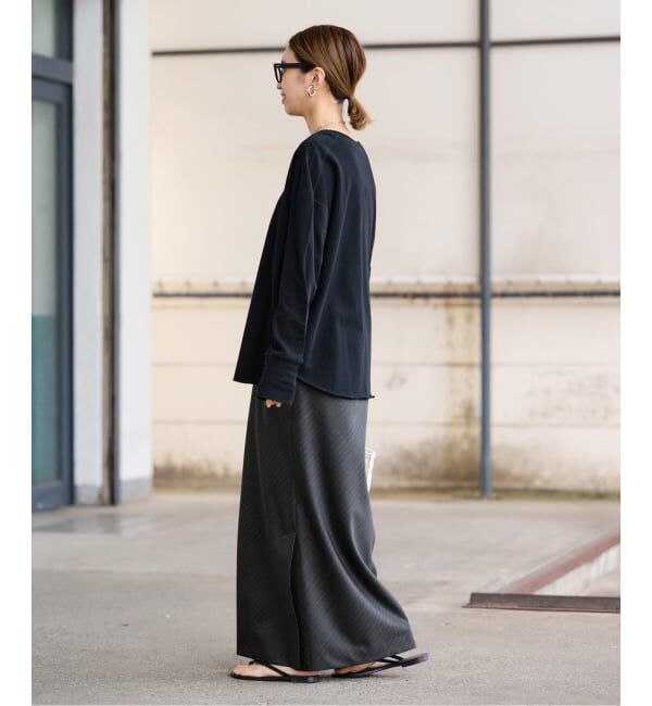 FRAMeWORK「TWストライプバイアススカート」|スカート|