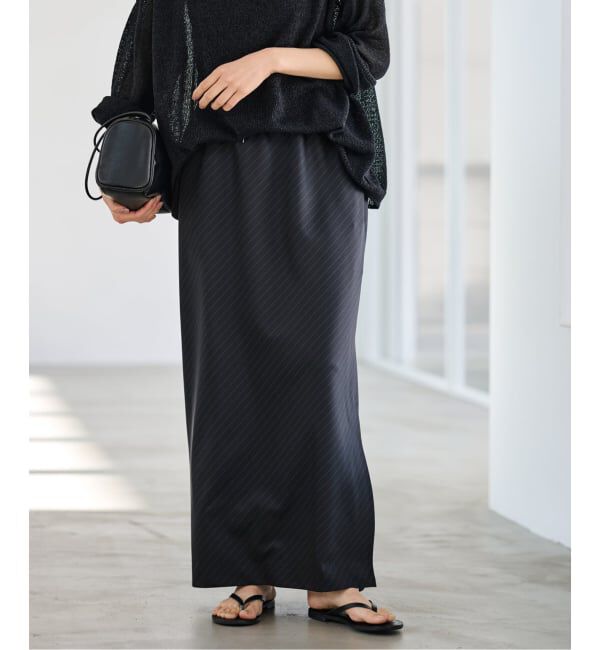 FRAMeWORK「TWストライプバイアススカート」|スカート|