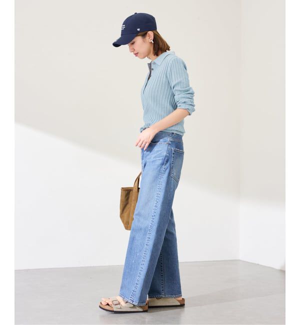 FRAMeWORK「リブニットポロシャツ」|ニット・セーター|