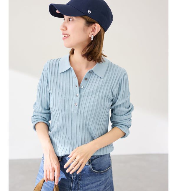 FRAMeWORK「リブニットポロシャツ」|ニット・セーター|