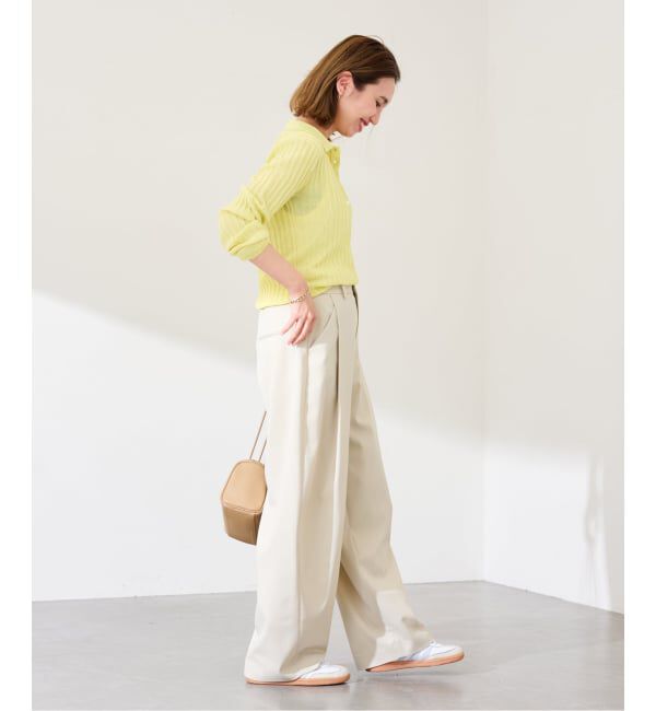 FRAMeWORK「リブニットポロシャツ」|ニット・セーター|