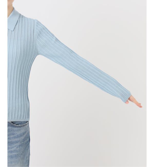 FRAMeWORK「リブニットポロシャツ」|ニット・セーター|