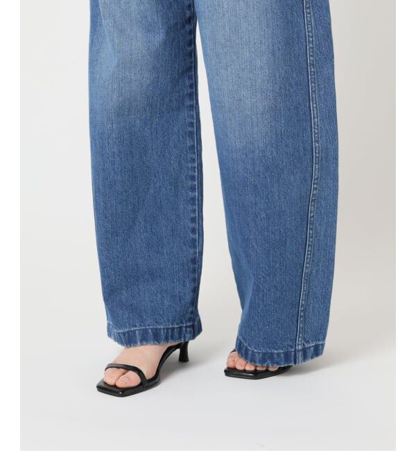 U by SPICK&SPAN「《予約》バレルレッグバギーデニム」|デニム|