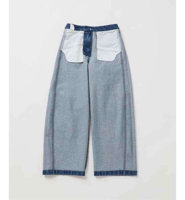 U by SPICK&SPAN「《予約》バレルレッグバギーデニム」|デニム|