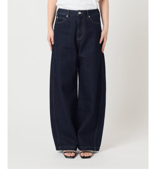 U by SPICK&SPAN「《予約》バレルレッグバギーデニム」|デニム|