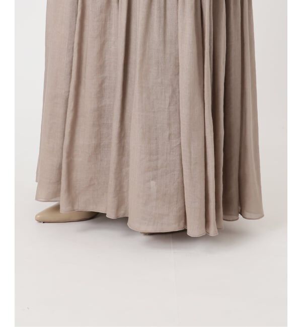 NOBLE「《予約・セットアップ対応》ラミーリヨセルツイルティアードスカート」|スカート|