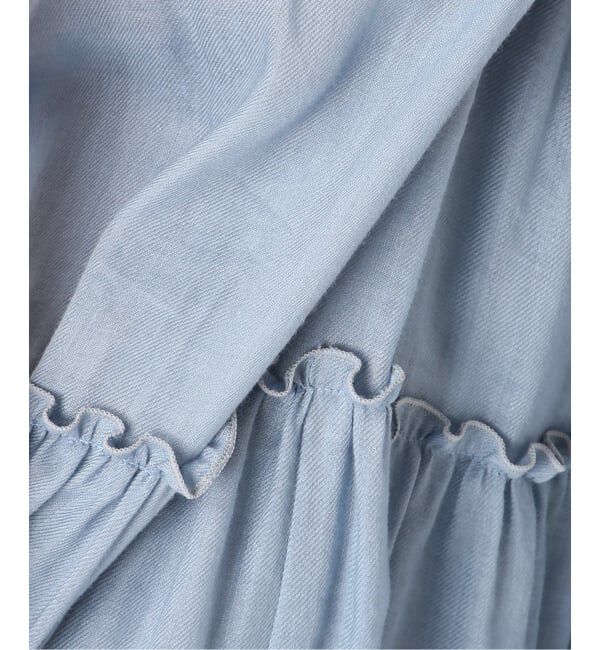 NOBLE「《予約・セットアップ対応》ラミーリヨセルツイルティアードスカート」|スカート|