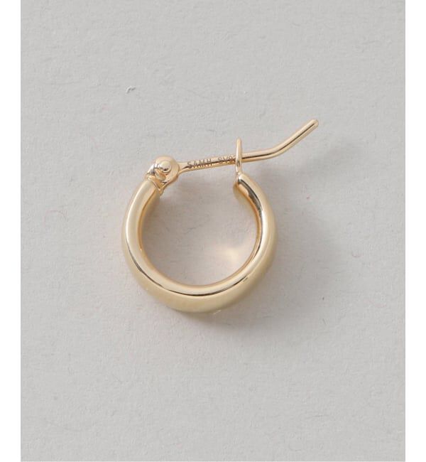 Spick and Span「《WEB限定予約》【SAMH by LILAS】フラットフープピアス SVK18GP（両耳）」|ピアス|