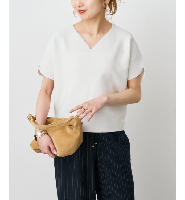 Spick and Span「《手洗い可 / 予約》CO/PE コンフォートフレンチプルオーバー」|ニット・セーター|