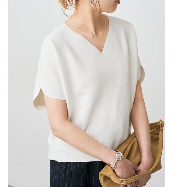 Spick and Span「《手洗い可 / 予約》CO/PE コンフォートフレンチプルオーバー」|ニット・セーター|