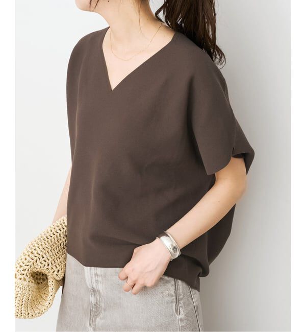 Spick and Span「《手洗い可 / 予約》CO/PE コンフォートフレンチプルオーバー」|ニット・セーター|