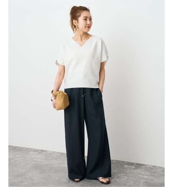 Spick and Span「《手洗い可 / 予約》CO/PE コンフォートフレンチプルオーバー」|ニット・セーター|