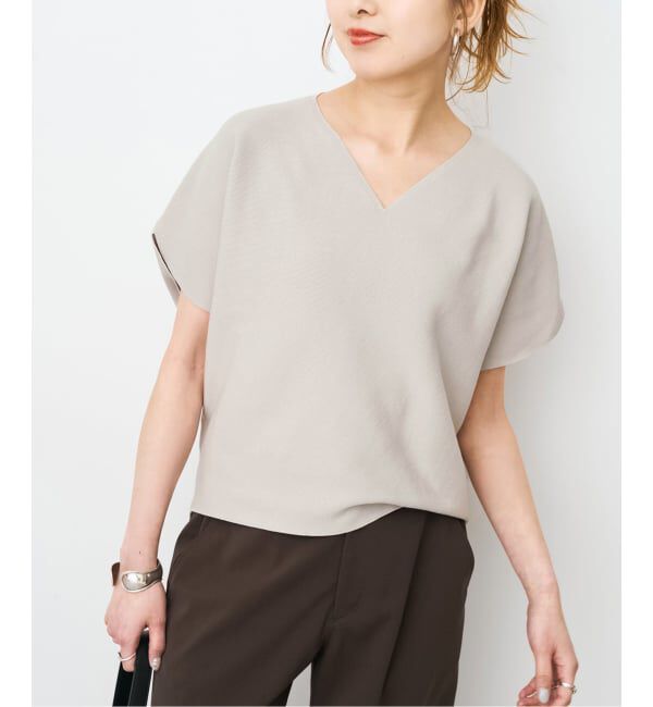 Spick and Span「《手洗い可 / 予約》CO/PE コンフォートフレンチプルオーバー」|ニット・セーター|