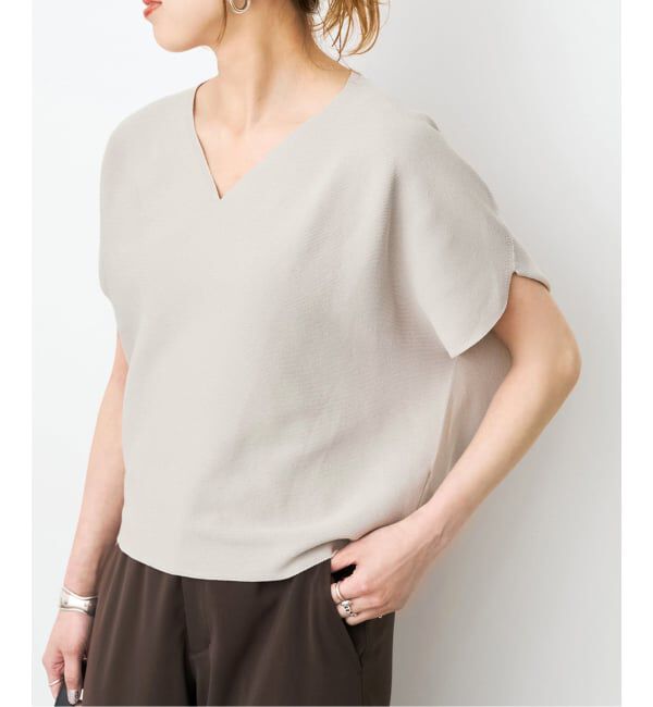 Spick and Span「《手洗い可 / 予約》CO/PE コンフォートフレンチプルオーバー」|ニット・セーター|