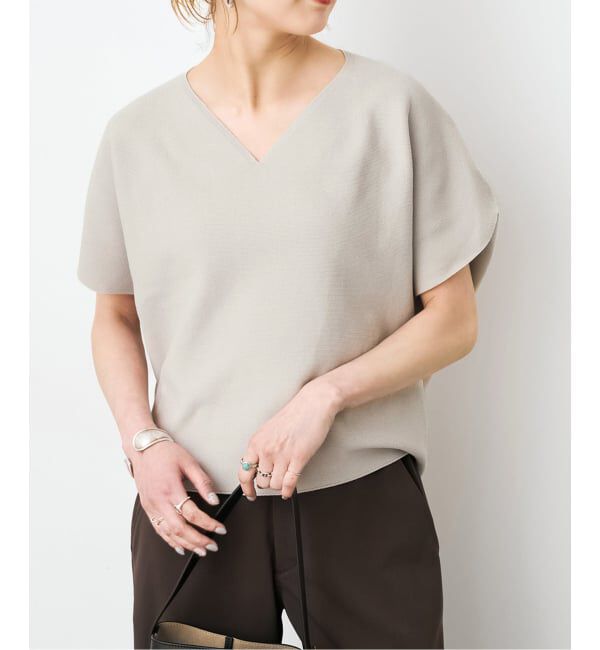 Spick and Span「《手洗い可 / 予約》CO/PE コンフォートフレンチプルオーバー」|ニット・セーター|