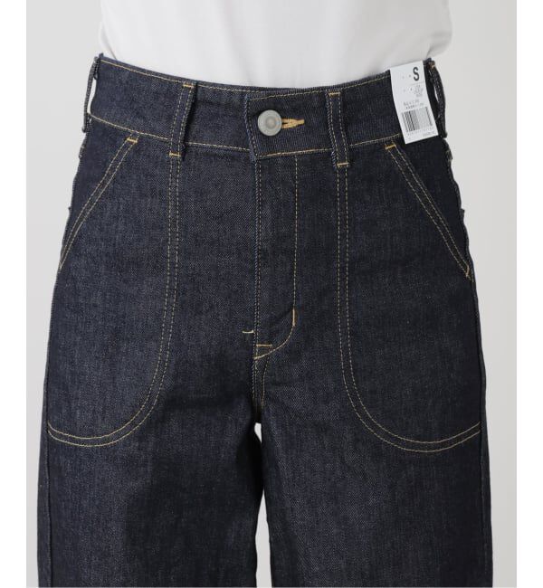  「【洗える】SOMETHING / サムシング LISA LACE UP WIDE」|デニム|