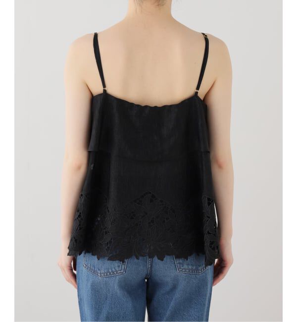  「【洗える】カットワークキャミトップス」|シャツ・ブラウス|