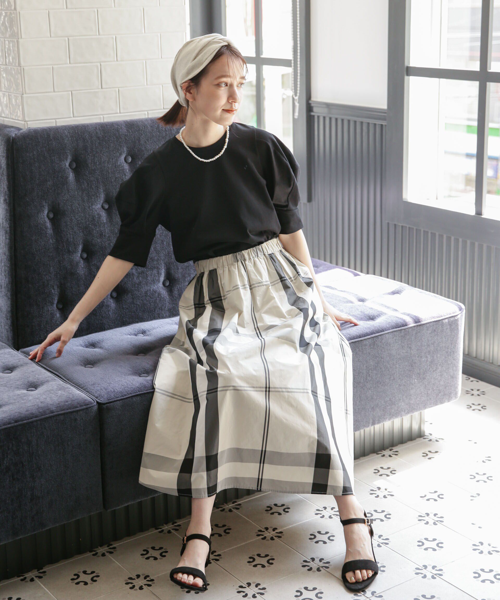 nano･universe「LB.03/Repurフォルムスリーブカットトップス」|Tシャツ・カットソー|