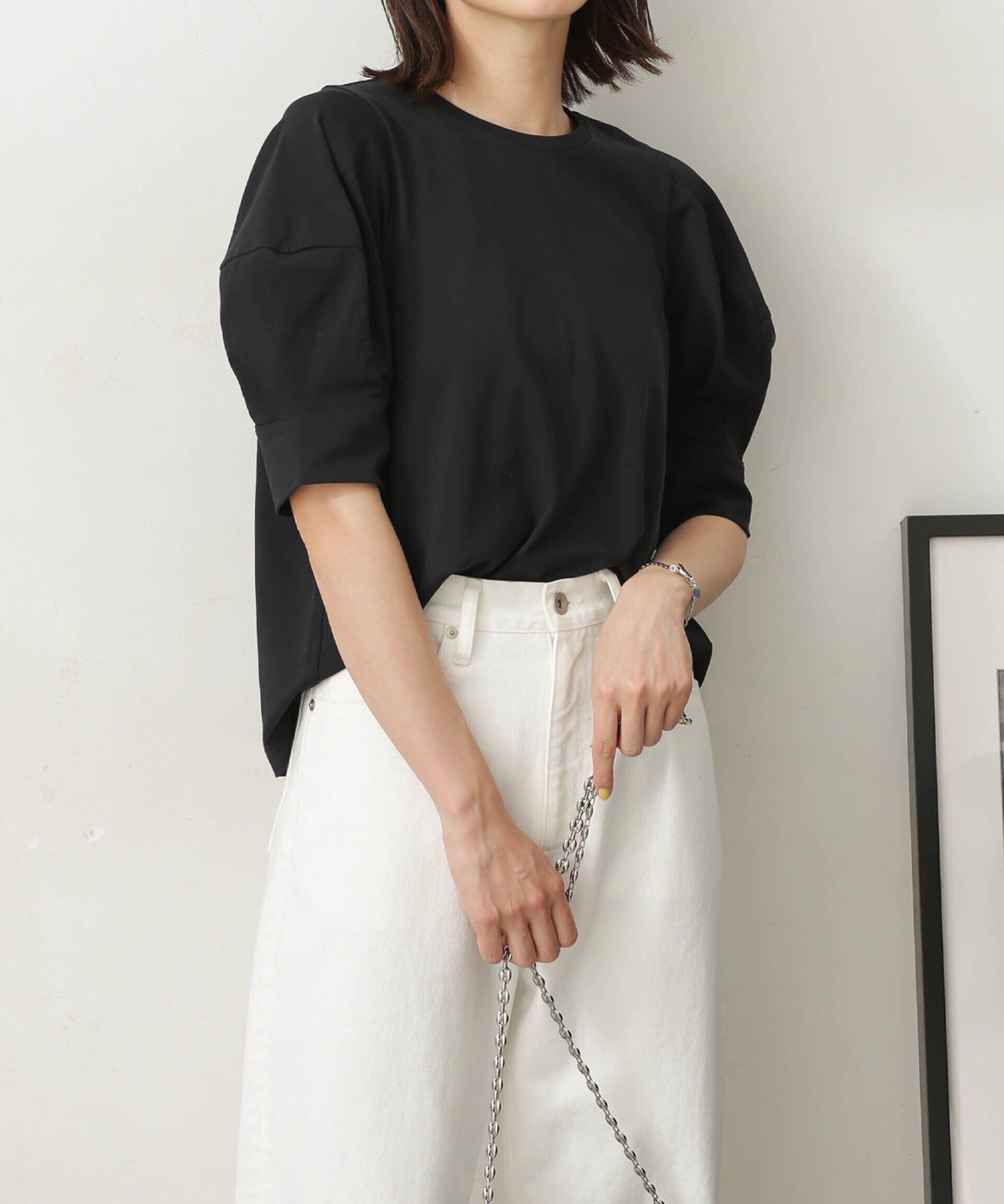 nano･universe「LB.03/Repurフォルムスリーブカットトップス」|Tシャツ・カットソー|