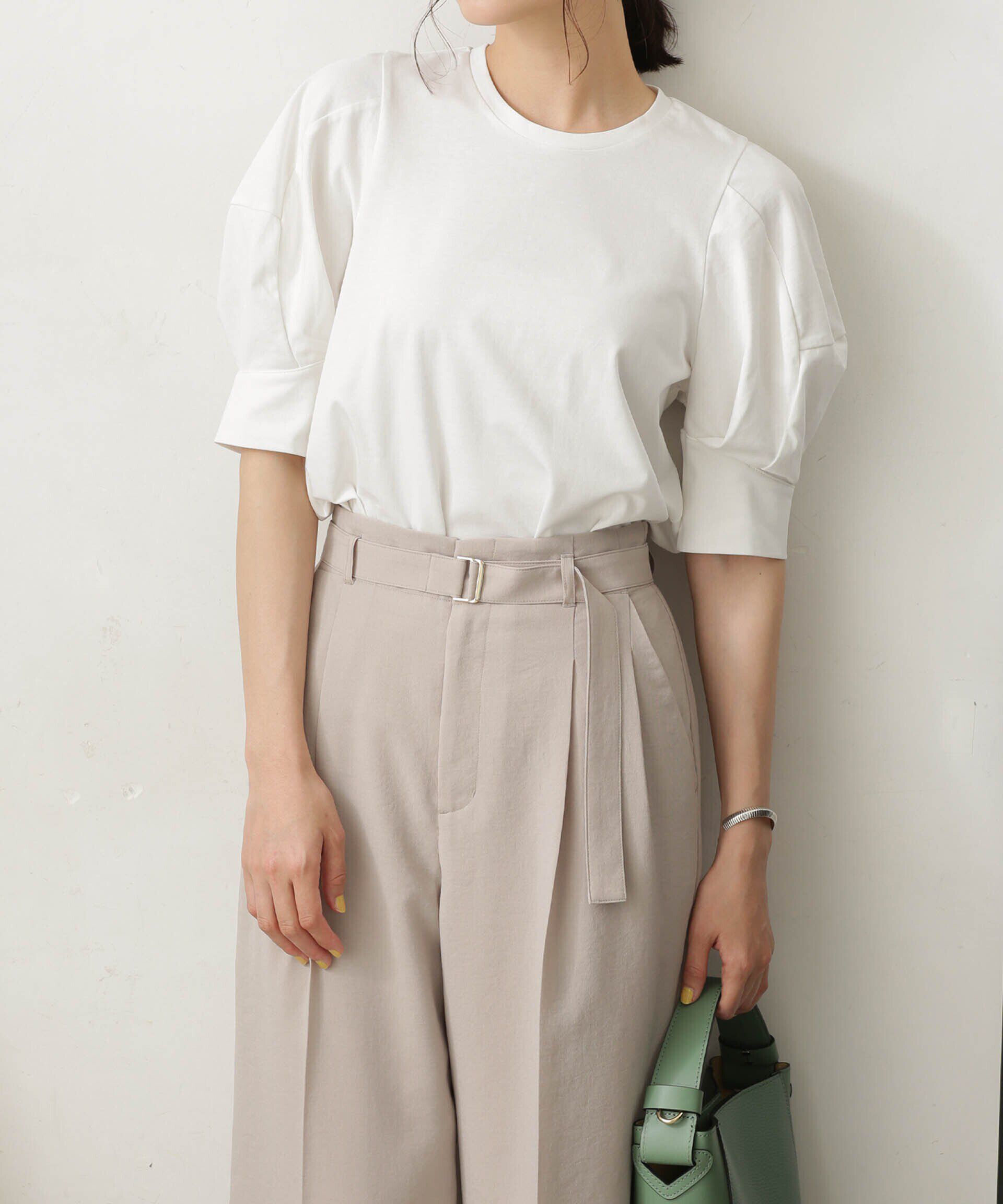 nano･universe「LB.03/Repurフォルムスリーブカットトップス」|Tシャツ・カットソー|