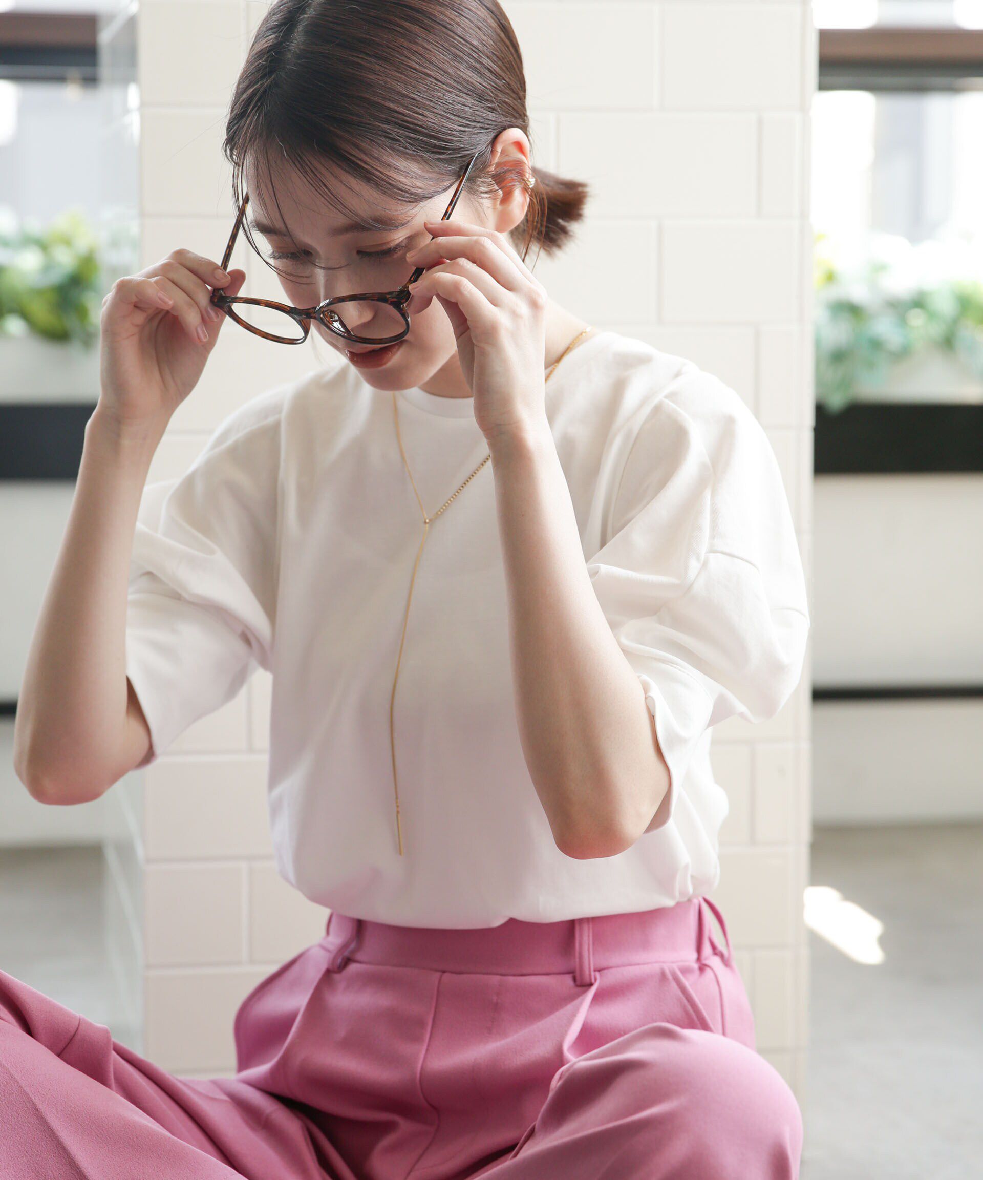 nano･universe「LB.03/Repurフォルムスリーブカットトップス」|Tシャツ・カットソー|