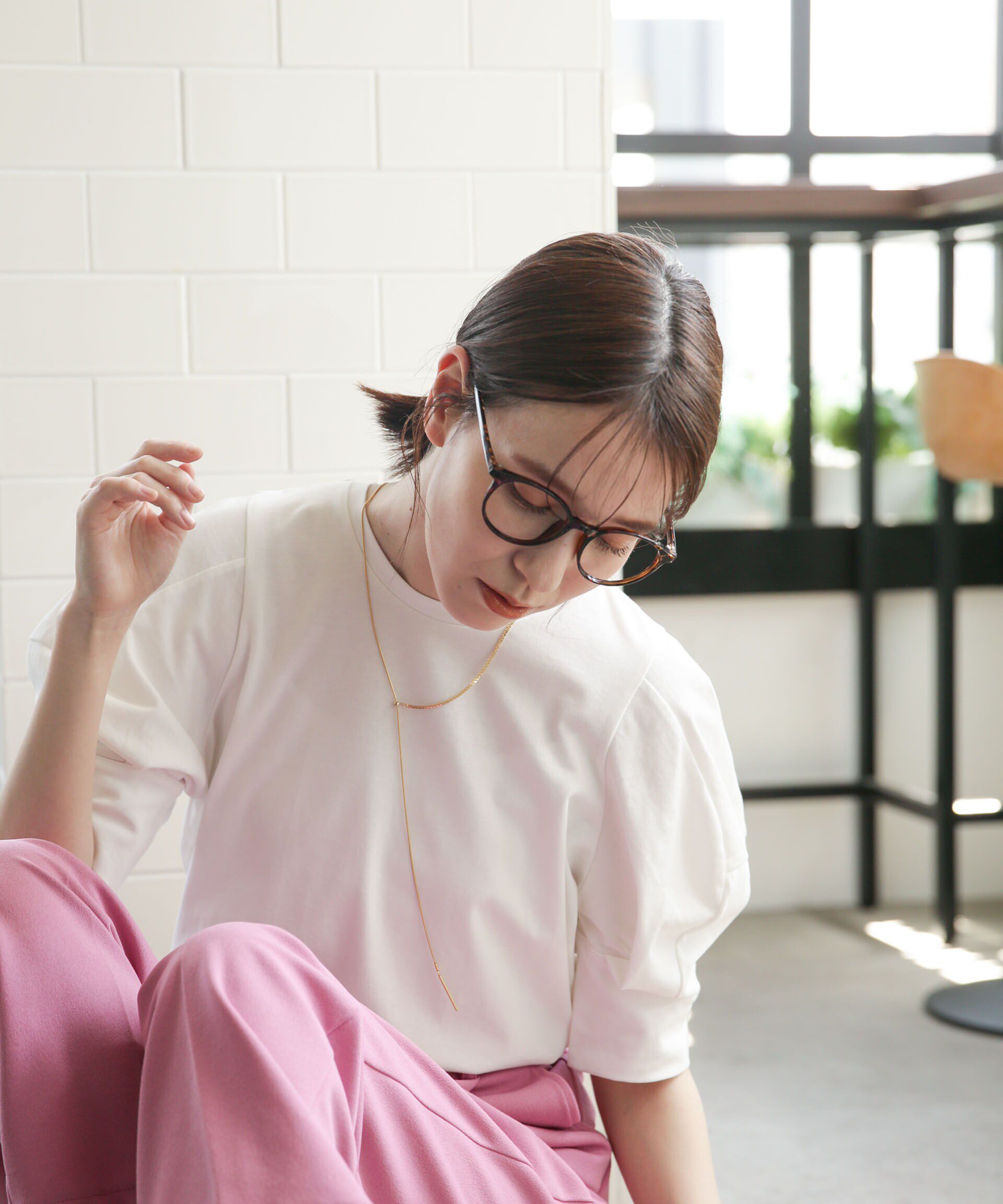 nano･universe「LB.03/Repurフォルムスリーブカットトップス」|Tシャツ・カットソー|