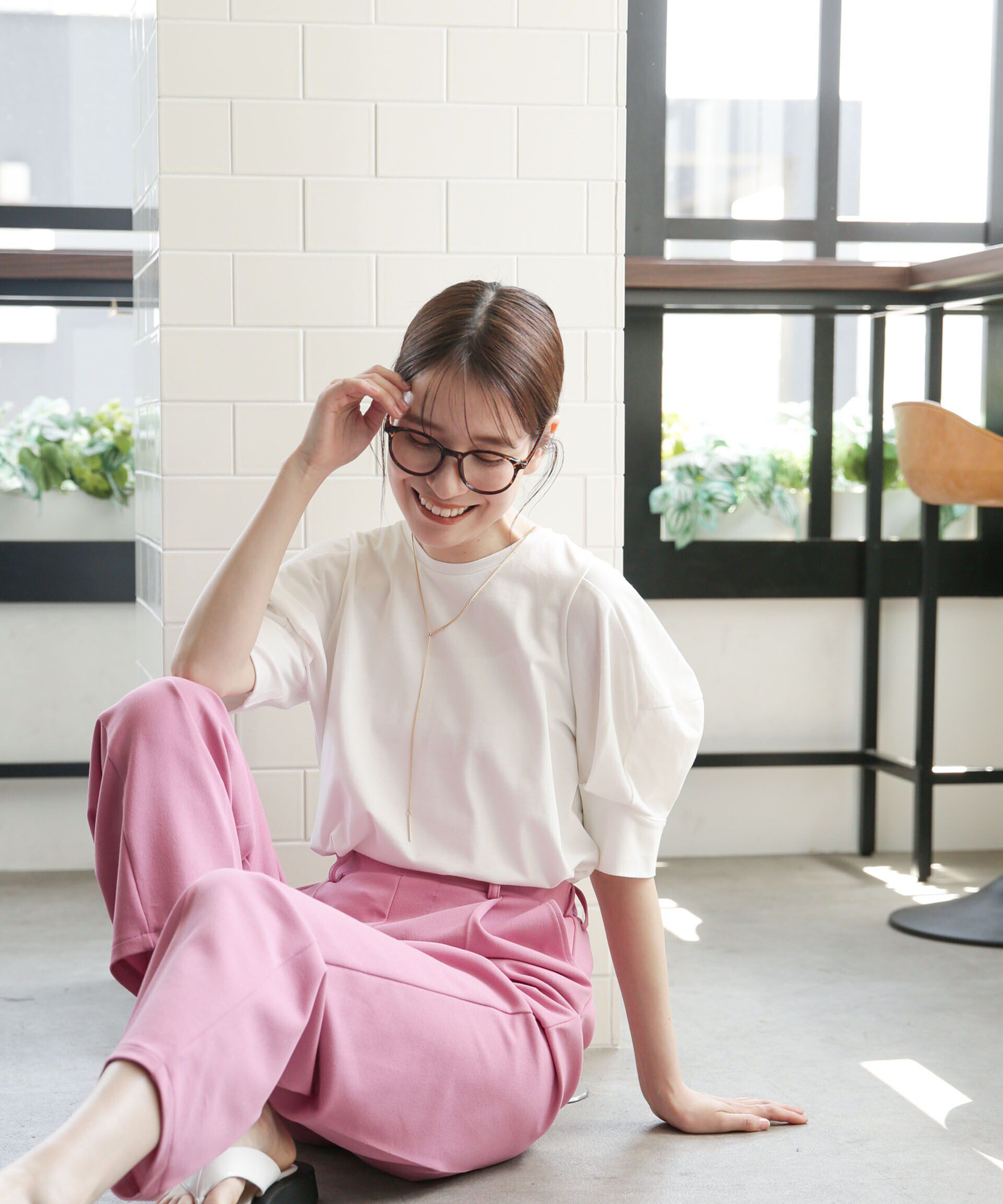 nano･universe「LB.03/Repurフォルムスリーブカットトップス」|Tシャツ・カットソー|