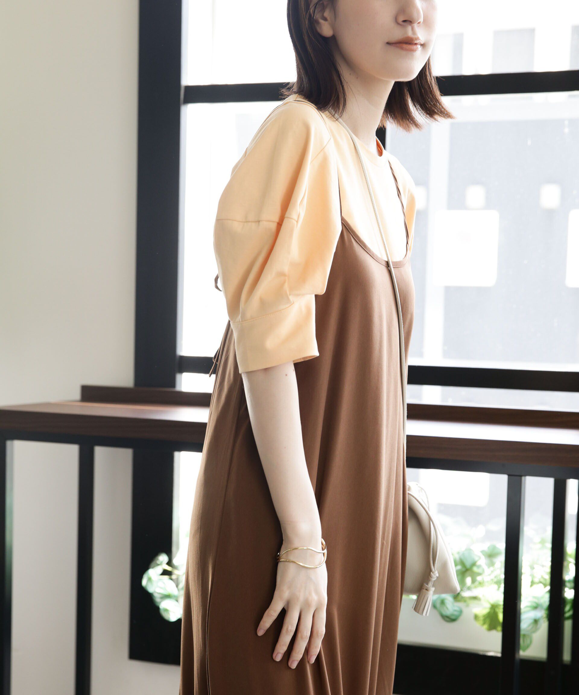 nano･universe「LB.03/Repurフォルムスリーブカットトップス」|Tシャツ・カットソー|