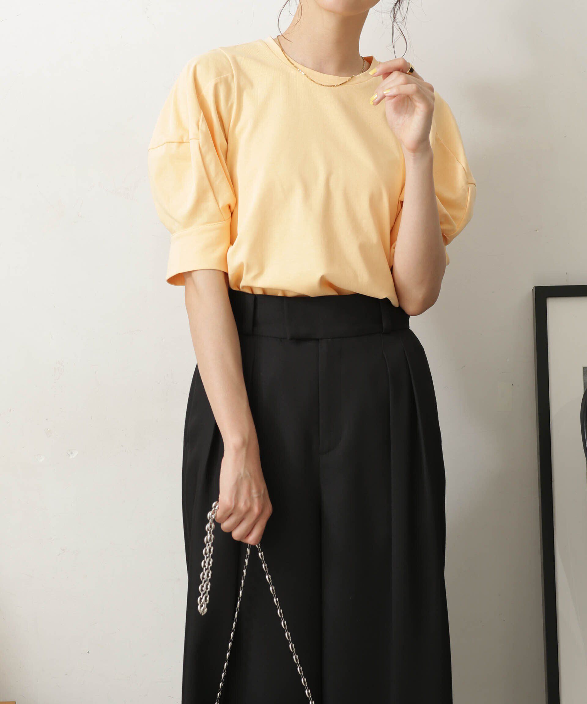 nano･universe「LB.03/Repurフォルムスリーブカットトップス」|Tシャツ・カットソー|