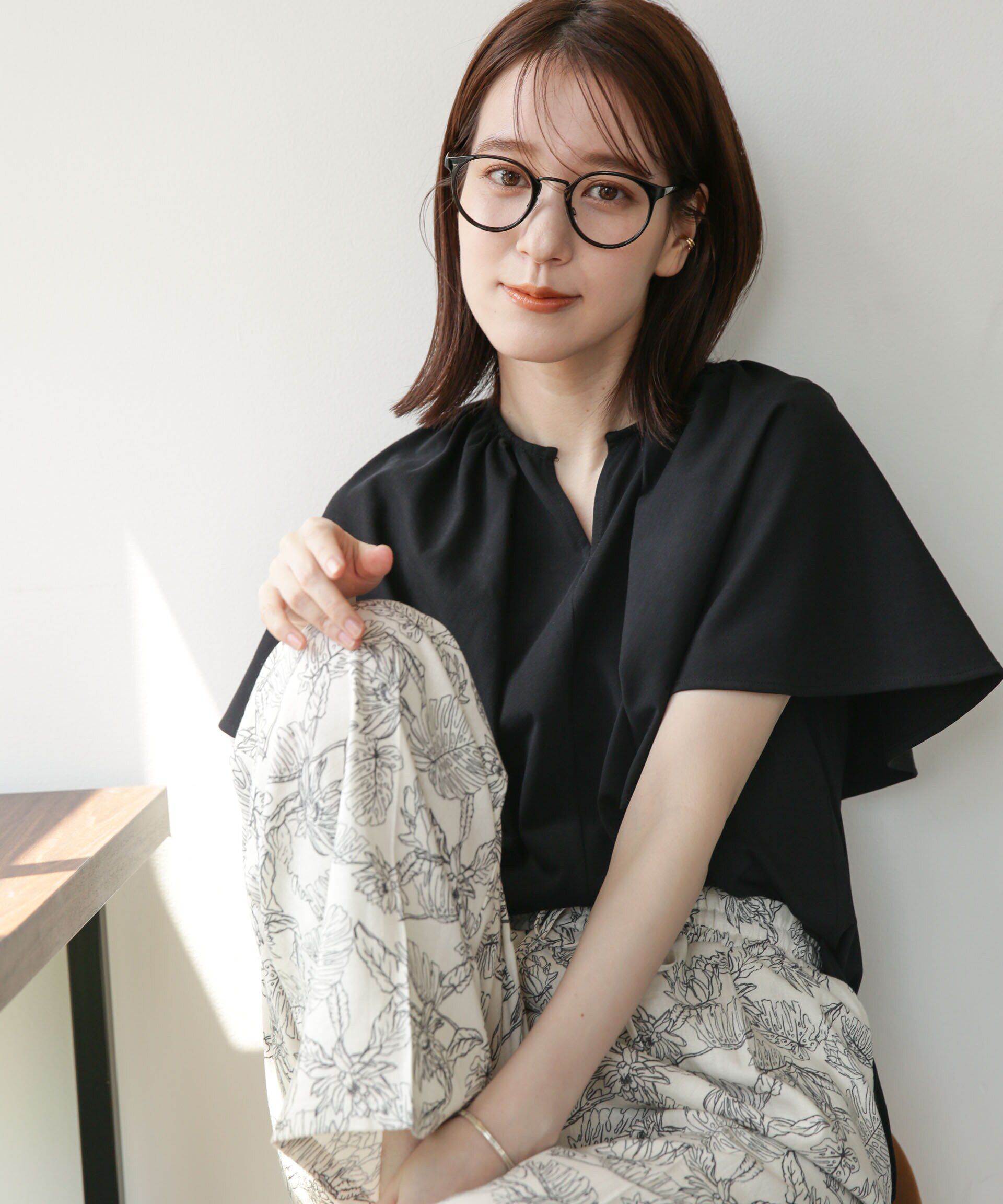 nano･universe「LB.03/Repurフレアスリーブカットトップス」|Tシャツ・カットソー|