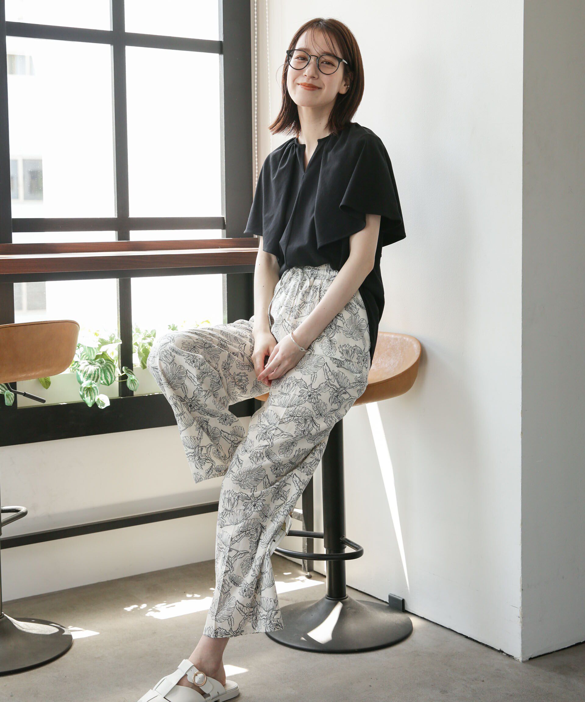 nano･universe「LB.03/Repurフレアスリーブカットトップス」|Tシャツ・カットソー|