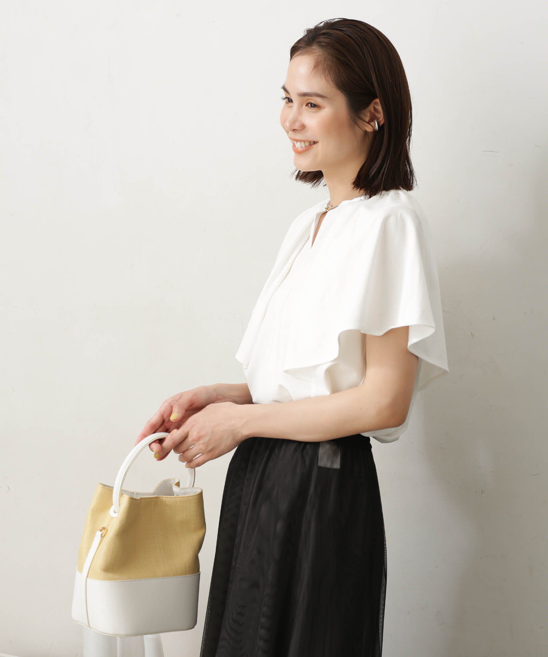 nano･universe「LB.03/Repurフレアスリーブカットトップス」|Tシャツ・カットソー|